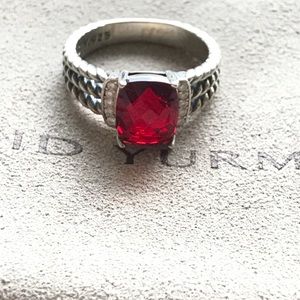 David yurman sterling silver 925 wheaton ring 7.75 comes with pouch gorgeous